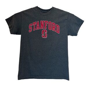 Stanford University T Shirt Mens Medium Elite Fan Logo Grey Graphic Tee NCAA